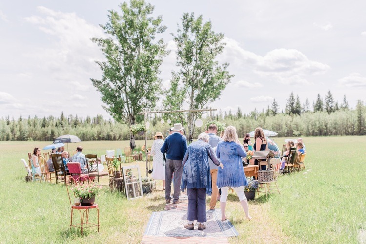 backyard wedding vancouver guests